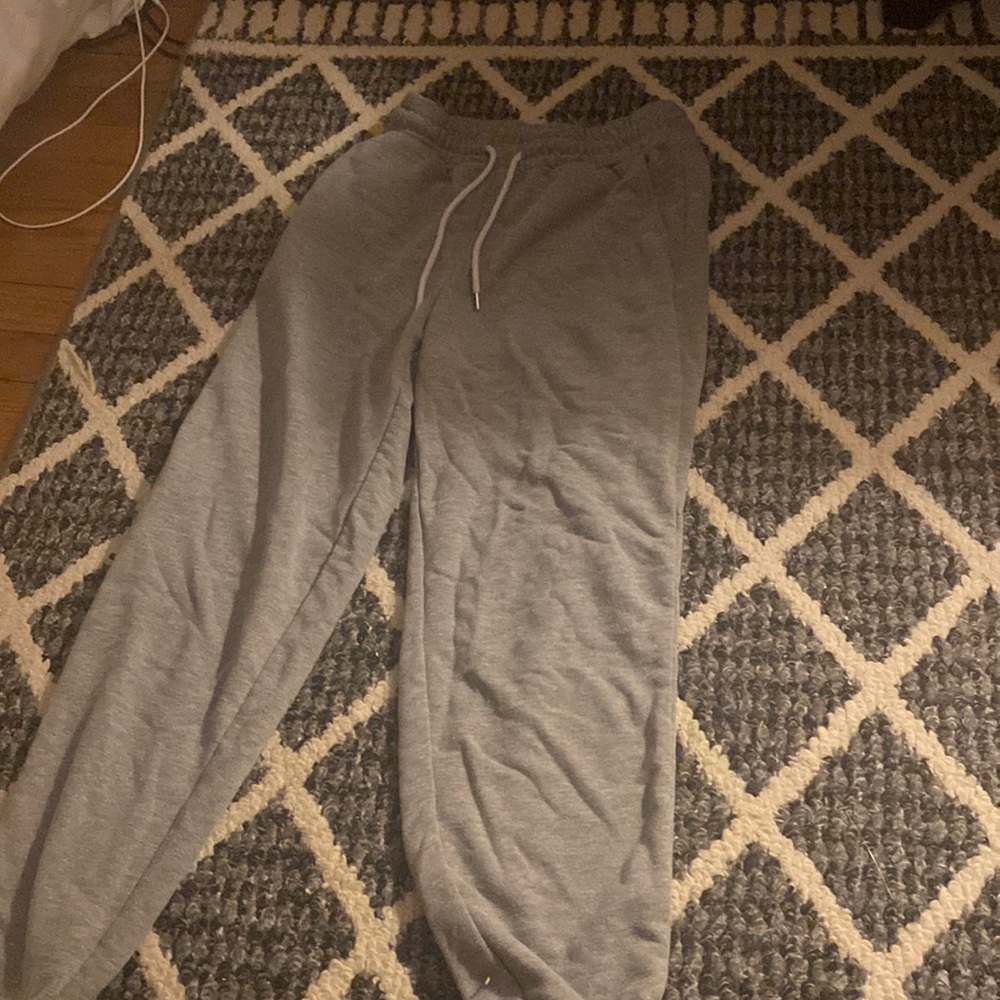 Grey sweatpants